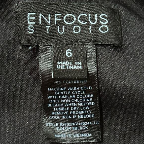 Enfocus Studio Women's Black Sleeveless Jumpsuit Size 6 - Picture 3 of 4